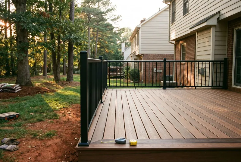 Trex composite deck with hidden fasteners, Ballantyne (sample photo)